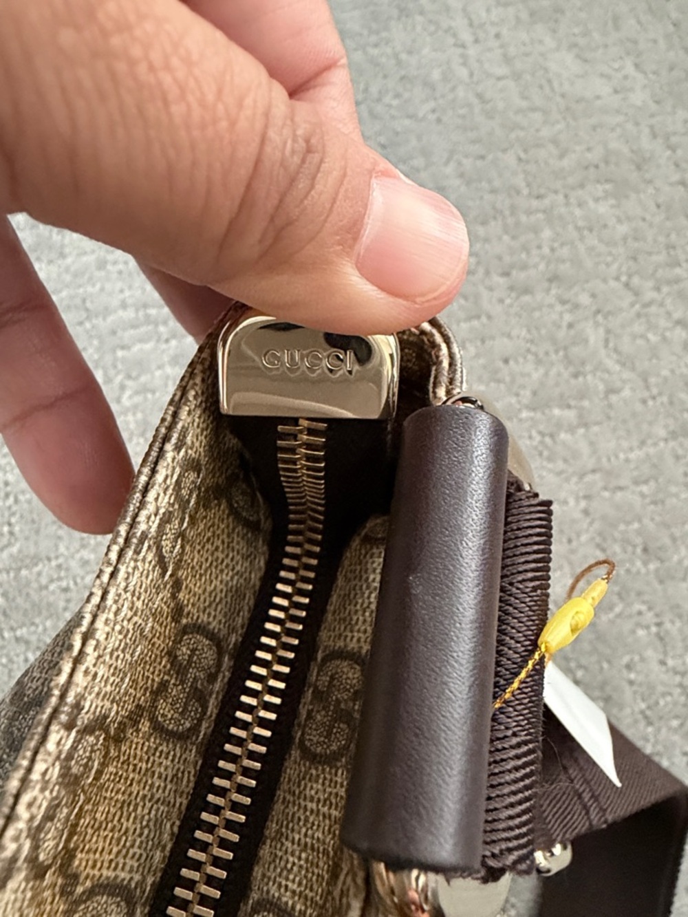 Gucci Beige/Brown GG Canvas Messenger Bag - Picture 8 of 11
